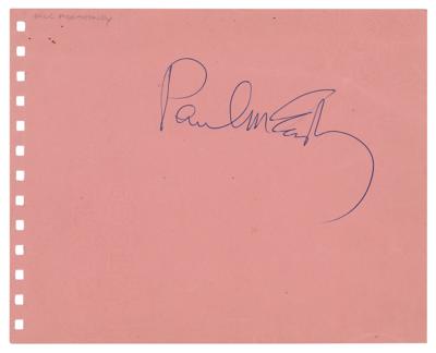 Lot #607 Beatles: Paul McCartney Signature