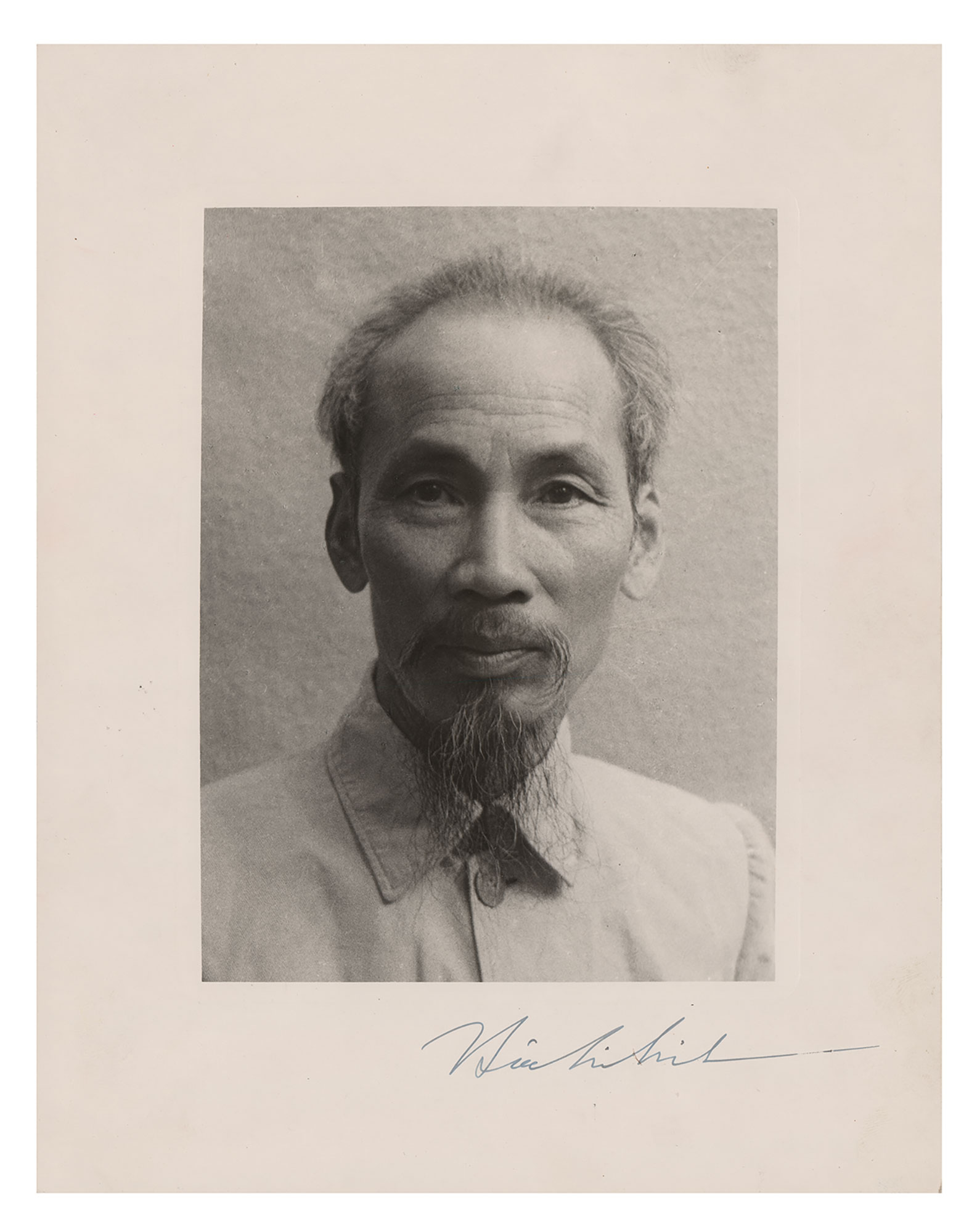 Lot #148 Ho Chi Minh Signed Photograph