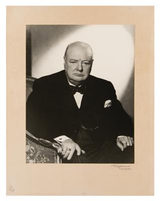 Lot #192 Winston Churchill: Original Photograph Signed by Vivienne