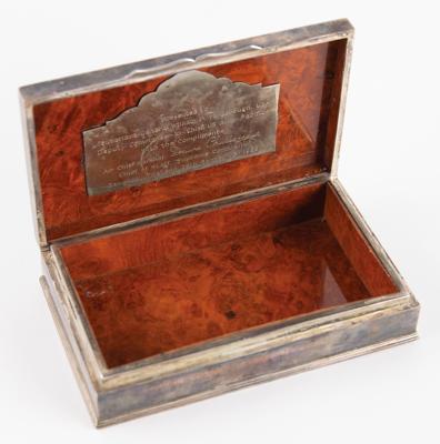 Lot #369 William P. Yarborough's Sterling Silver Cigarette Case Presented to Yarborough By Dawee Chullasapya - Image 2