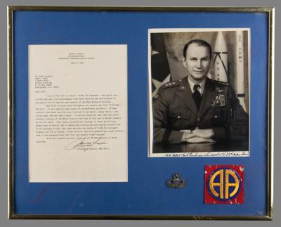 Lot #337 James Gavin Signed Photograph and Typed Letter Signed - Image 1