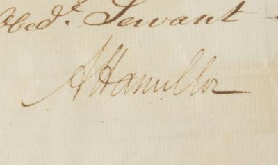 Lot #112 Alexander Hamilton Letter Signed as Treasury Secretary - Image 3
