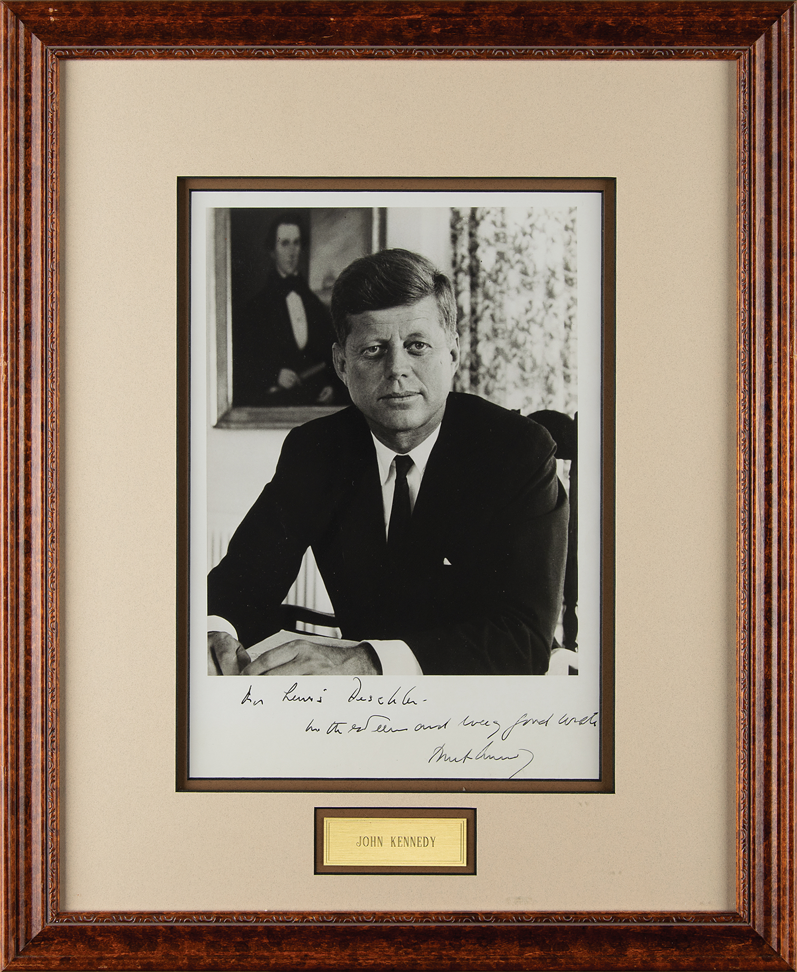 Lot #23 John F. Kennedy Signed Photograph