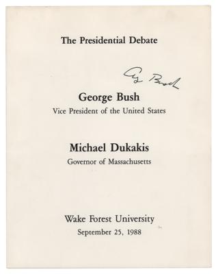 Lot #33 George Bush Signed Folder