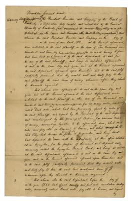 Lot #111 Henry Clay Handwritten Document