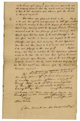 Lot #111 Henry Clay Handwritten Document - Image 5