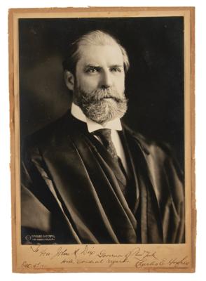 Lot #222 Charles Evans Hughes Signed Photograph