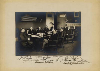 Lot #19 William H. Taft and Cabinet Signed Photograph