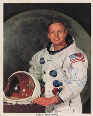 Lot #392 Neil Armstrong Signed Photograph