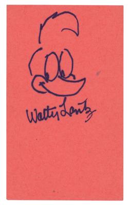 Lot #519 Walter Lantz Original Sketch of Woody Woodpecker