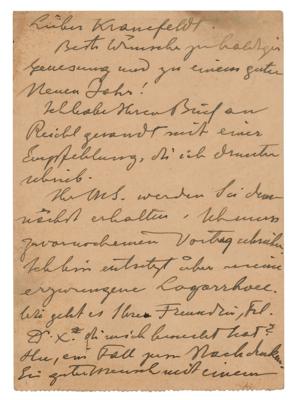 Lot #142 Carl Jung Autograph Letter Signed