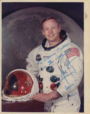 Lot #396 Neil Armstrong Signed Photograph