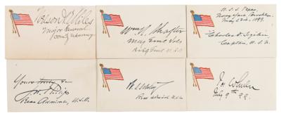 Lot #353 Spanish-American War (6) Signatures, with Joseph Wheeler - Image 1