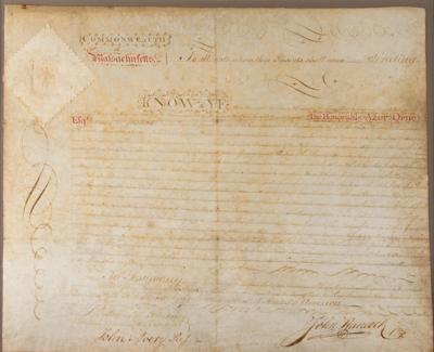Lot #106 John Hancock Document Signed as Governor - Image 2