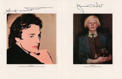 Lot #487 Andy Warhol and Jamie Wyeth Signed Program - Image 2
