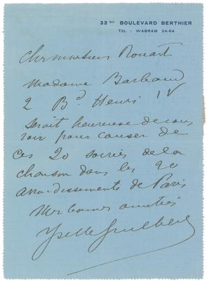 Lot #482 Henri de Toulouse-Lautrec Autograph Letter Signed - Image 3
