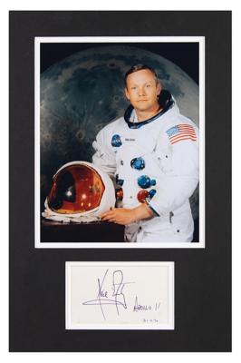 Lot #394 Neil Armstrong Signature