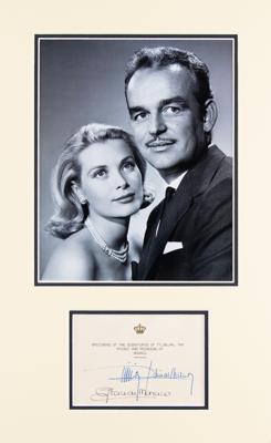 Lot #274 Princess Grace and Prince Rainer Signatures - Image 1