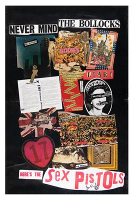 Lot #710 Sex Pistols 1977 'Never Mind the Bollocks' Poster - Image 1