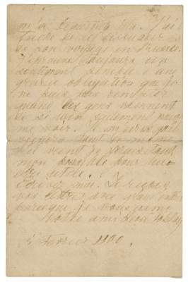 Lot #551 Leo Tolstoy Autograph Letter Signed - Image 2