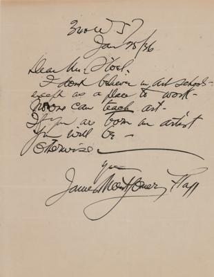 Lot #496 James Montgomery Flagg Autograph Letter Signed