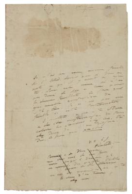 Lot #226 Alexander von Humboldt Autograph Letter Signed