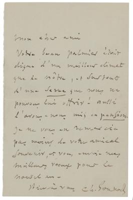 Lot #577 Charles Gounod Autograph Letter Signed - Image 1