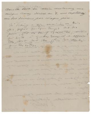 Lot #131 Louis Pasteur Letter Signed - Image 2