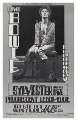 Lot #647 David Bowie 1972 Winterland Ballroom Concert Poster - Image 1