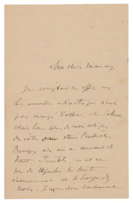Lot #408 Henri de Toulouse-Lautrec Autograph Letter Signed - Image 1