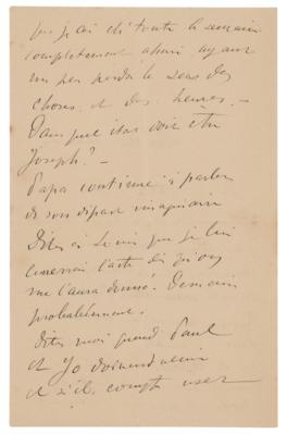 Lot #408 Henri de Toulouse-Lautrec Autograph Letter Signed - Image 2