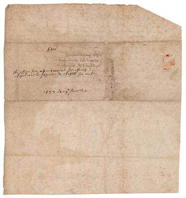 Lot #294 Rene II, Duke of Lorraine Letter Signed - Image 2