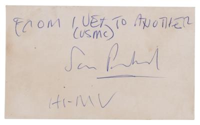 Lot #872 Sam Peckinpah Signature