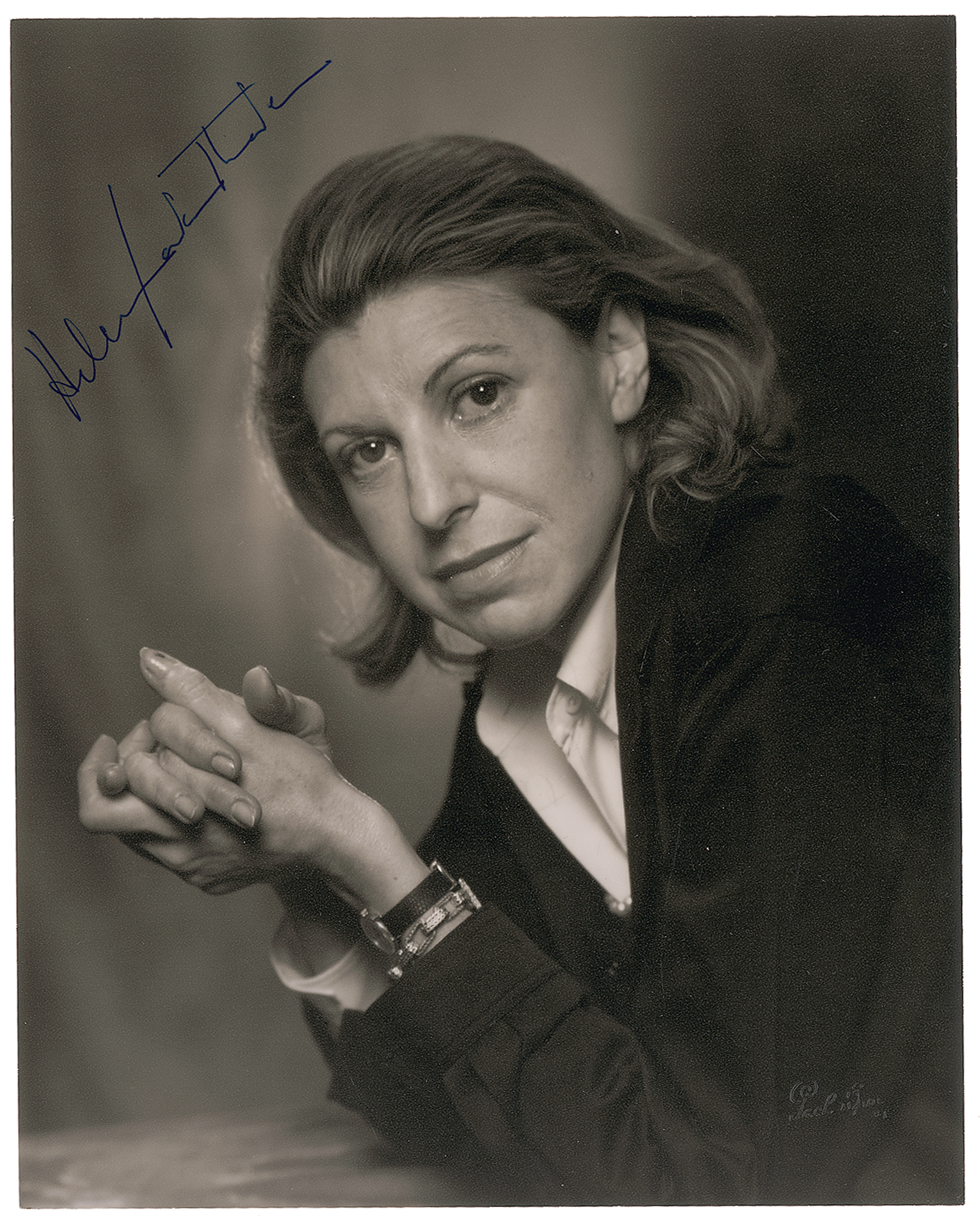 Lot #423 Helen Frankenthaler Signed Photograph