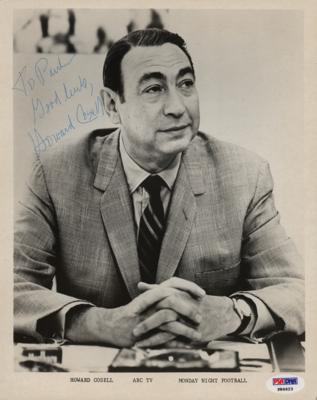Lot #938 Howard Cosell Signed Photograph