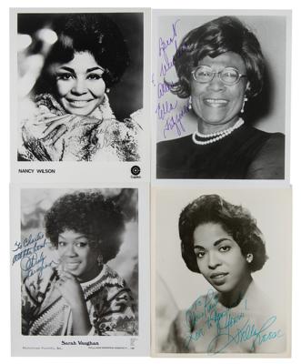 Lot #613 Jazz Singers (4) Signed Photographs