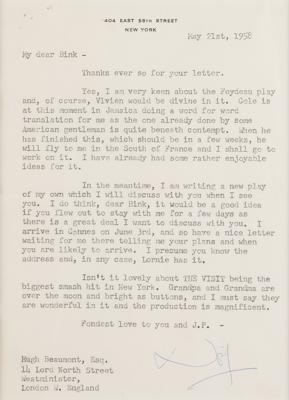 Lot #481 Noel Coward Typed Letter Signed - Image 2
