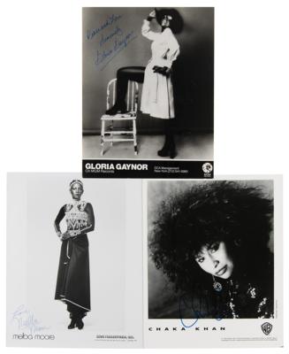 Lot #690 Disco Singers (3) Signed Photographs