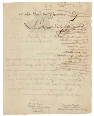 Lot #347 Joseph Fouche Document Signed - Image 2