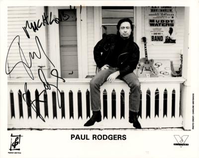 Lot #674 Paul Rodgers Signed Photograph - Image 1