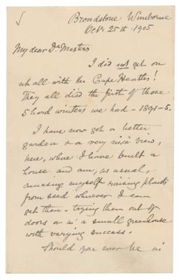 Lot #132 Alfred Wallace Autograph Letter Signed