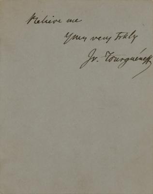Lot #471 Ivan Turgenev Autograph Letter Signed - Image 2