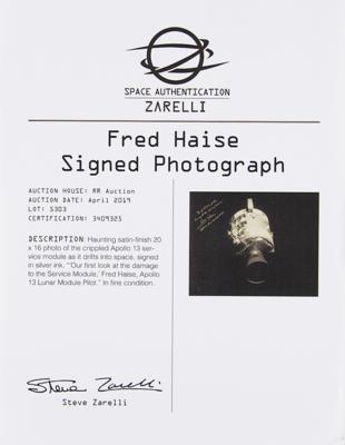 Lot #390 Fred Haise Signed Oversized Photograph - Image 4