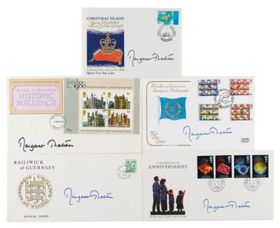 Lot #303 Margaret Thatcher (5) Signed Commemorative Covers