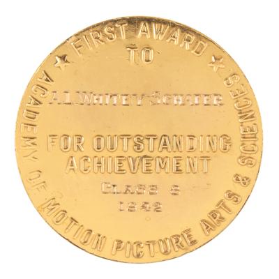 Lot #697 Academy Award Still Photography Medal: Whitey Schafer (1942) - Image 2