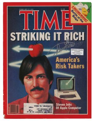 Lot #160 Apple: Ronald Wayne Signed Magazine Cover