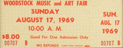 Lot #687 Woodstock: One-Day Ticket - Image 2