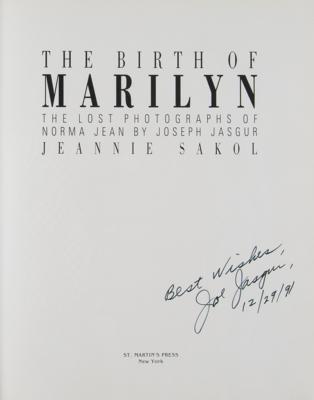 Lot #861 Marilyn Monroe: Joseph Jasgur Signed Book - Image 2
