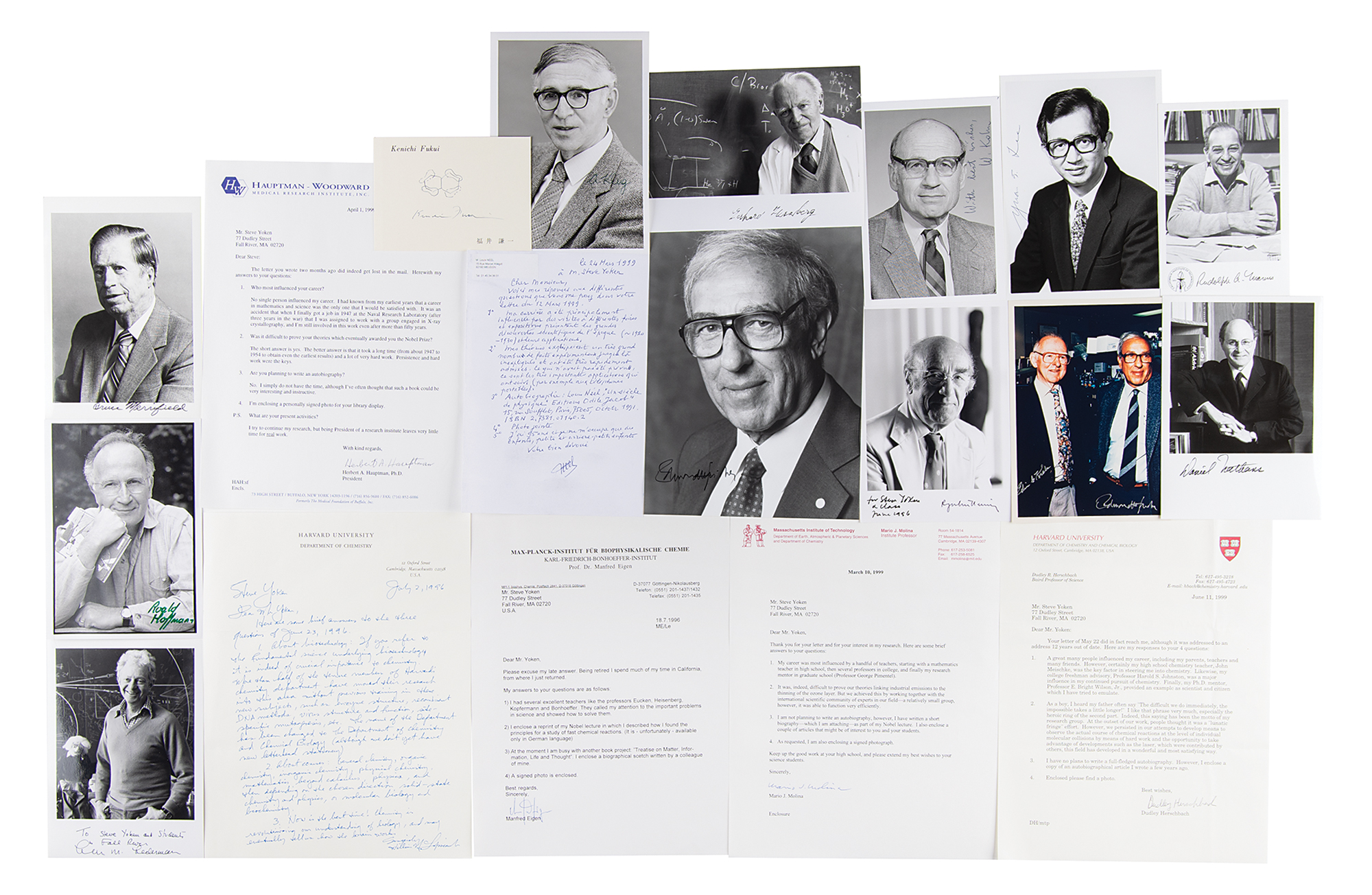 Lot #275 Nobel Prize Winners Group Lot of (135) Autographs