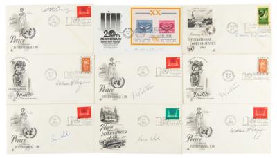 Lot #301 Supreme Court (9) Signed First Day Covers - Image 1